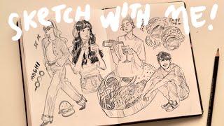 SKETCHBOOK SESSION ️ Q&A sketch with me!