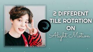 2 Different Tile Rotate Transition On Alight Motion | Alight Motion Tutorials