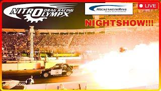 LIVE | NIGHTSHOW 2024 NitrOlympX - KOMPLETT!!! FLAMES JET ENGINES BURNOUTS Drag Racing Fireworks