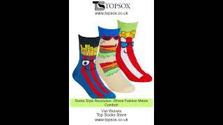 Boys #Funny #Novelty Design #Cartoon #Socks Navy - - BY Topsox.co.uk #boysclothing #fashion #cool