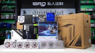 「BRO」4K PC Build Lian Li O11 Dynamic EVO White Have you seen O11 EVO with 3 360 Radiators?#pcbuild