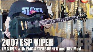 ESP Viper with EMG 89R and EMG Afterburner AB220