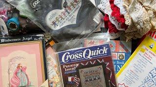 Thrifted Quilting, Embroidery and Cross Stitch Supplies