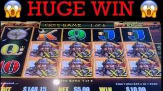  HUGE WIN  GENGHIS KHAN DRAGON LINK SLOT MACHINE  POKIE WINS