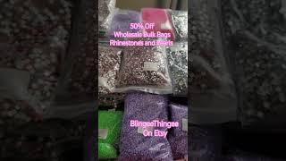 50% Off Wholesale Bulk Bags Rhinestones&pearls BlingeeThingee on Etsy #crystals #bling #rhinestones