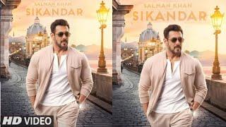 Sikandar: Fan-made Poster | Salman Khan | Kajal Aggarwal | AR Marugadoss | Eid 2025...