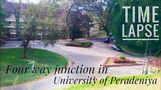 Time Lapse video in four way Junction of University of Peradeniya Sky view #Trend of Click