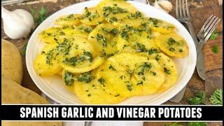 Spanish Garlic & Vinegar Potatoes | CLASSIC Recipe from Madrid Spain