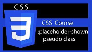 CSS Style form elements ( placeholder-shown pseudo-class )