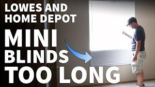 How to Shorten Mini Blinds Length – Shorten Faux Wood and Aluminum Blinds to Custom Length