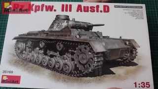 Unboxing of: MiniArt Panzer III Ausf.D 35169