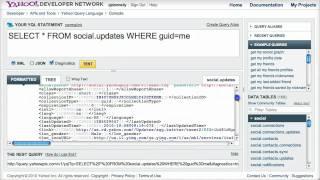 YQL Query Builder Screencast