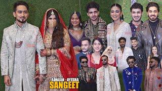 Celebrities arrives at Ayesha - Adnaan Shaikh Sangeet Ceremony | Mr. Faisu, Sana Makbul, Shivani