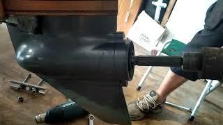 Как разобрать редуктор лодочного мотора./how to disassemble the outboard motor gearbox/