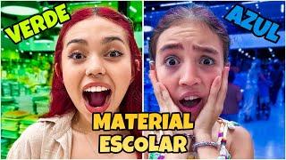 MATERIAL ESCOLAR VERDE VS AZUL - FAMÍLIA PORCIDES siga @dailyfamiliaporcides