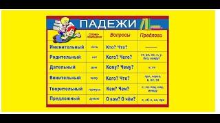 Урок 42. Общие сведения о падежах