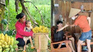 harvest bananas to sell at the market, Thanh argued with her mother to stay with her single mother.