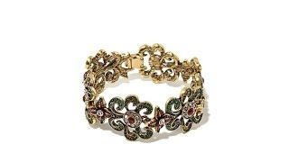 Heidi Daus "Mystical Garden" Crystal Link Bracelet
