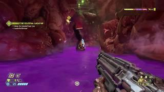 Doom Eternal Rebuild the Celestial Locator Jump From Sentinel to Bar to Next Section after battery