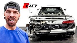 REBUILDING A WRECKED AUDI R8 I BOUGHT FOR MY FRIEND