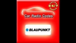 Разблокировка Blaupunkt CAR 300 – Unlock radio code from SERIAL NUMBER free