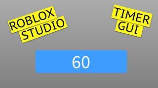 How to make a Timer Gui | Roblox Studio