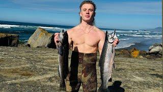 Steelhead, Spearfishing and Razor clamming in one day