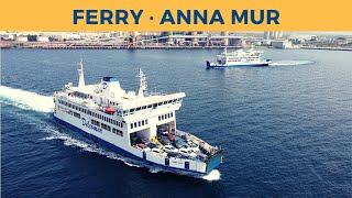 Departure of ferry ANNA MUR, Portovesme (Delcomar)