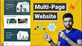 Build Multi-Page React responsive website | Beginners REACT.JS  from scratch with Login & Register