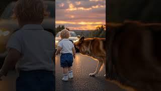 Angel dog Family's guardian Thanks to the dog, the baby was saved #warmheart #rescue #shorts #dog