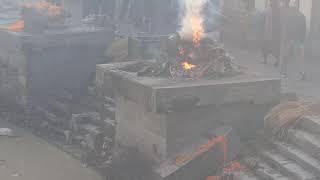 Cremation in Pashupatinath temple Nepal