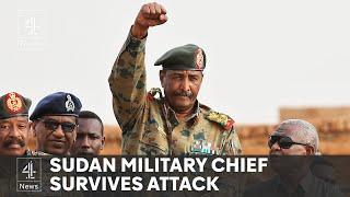 Sudan’s military chief escapes drone attack ‘defiant’