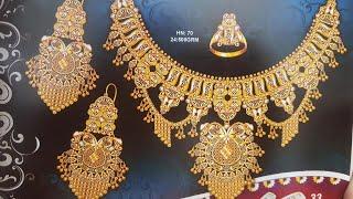 Latest gold necklace designs with weight | gold necklace images | razik jewelleries