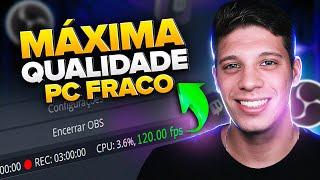 Como Configurar e Otimizar o OBS Studio em Pc Fraco