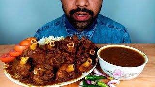 SPICY MUTTON BUNA WHITE RICE EATING SHOW @Hungry piran
