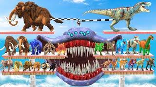 Tug of War Prehistoric Mammals VS Dinosaurs vs El Gran Maja Which Animal is Stronger? ARBS