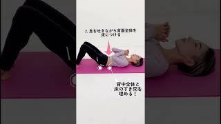 【20回×1セット】「反り腰解消ストレッチ」