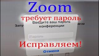 Zoom пароль неверный.  Zoom требует пароль. 8 способов устранить