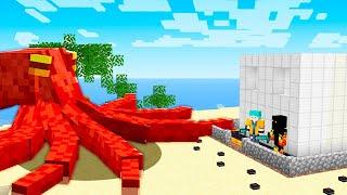 Man Eating Octopus vs Security House in Minecraft