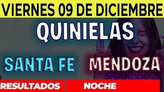 Resultados Quinielas Nocturna de Santa Fe y Mendoza, Viernes 9 de Diciembre