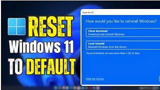 RESET All Windows 11 SETTINGS to Default - Fix Windows 11 Problems