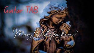 (1MM1 Acoustic) Mary, Did You Know? | TAB Lesson