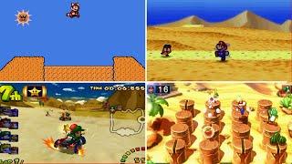 Evolution of Desert Levels in ALL Mario Games