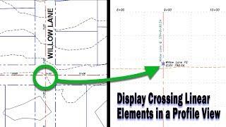 Displaying Crossing Linear Elements in a Civil 3D Profile View