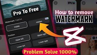 how to Remove Watermark from Video in Capcut