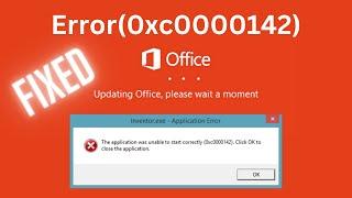 How to fix Microsoft office updating error (0xc0000142)