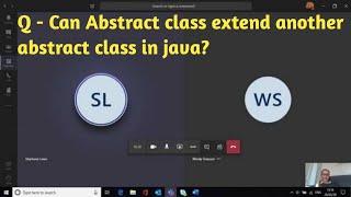 Q - Can one abstract class extend another abstract class in Java? | Java selenium real scenario