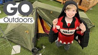 GO OUTDOORS Store Camping | We went tent shopping