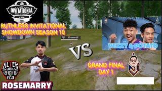 RIS S10 PROFESSIONAL ESPORT PLAYER •GRAND FINAL FIRST DAY•#btr #alterego #voin #horaaesports #pubg