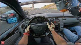 1998 MERCEDES BENZ E320 W210 – AUTOBAHN POV Probefahrt I 4K